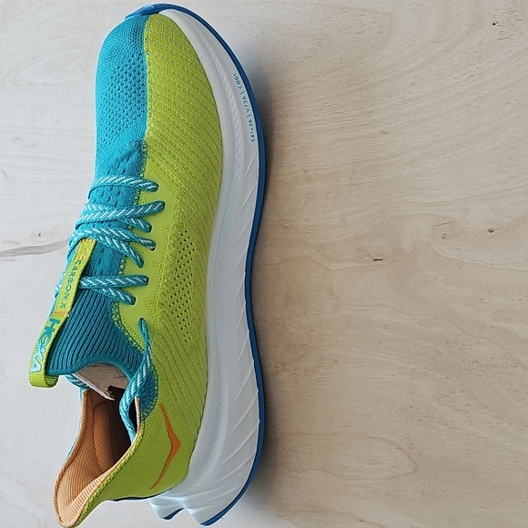 Hoka Womens Sneakers - Teal and Lime - Picture 4 of 6